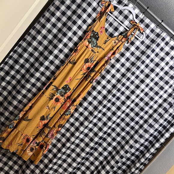 Perfect Floral Flowy Bow Tie Shoulder Maxi Dress - Picture 6 of 15